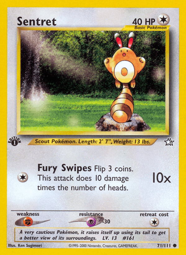 Sentret Pokémon card