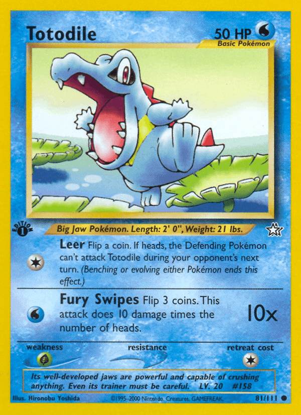 Totodile Pokémon card