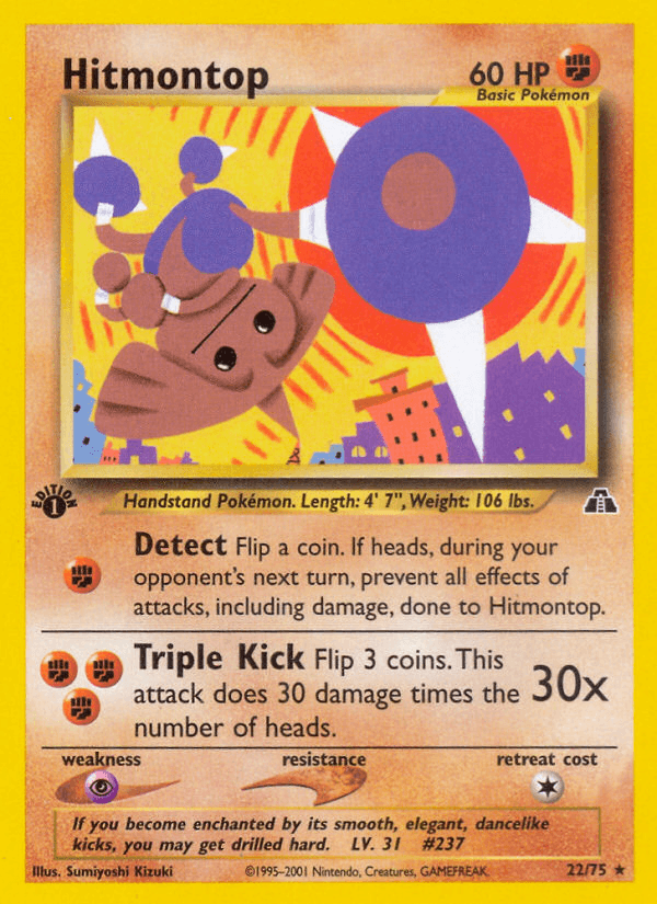 Hitmontop Pokémon card