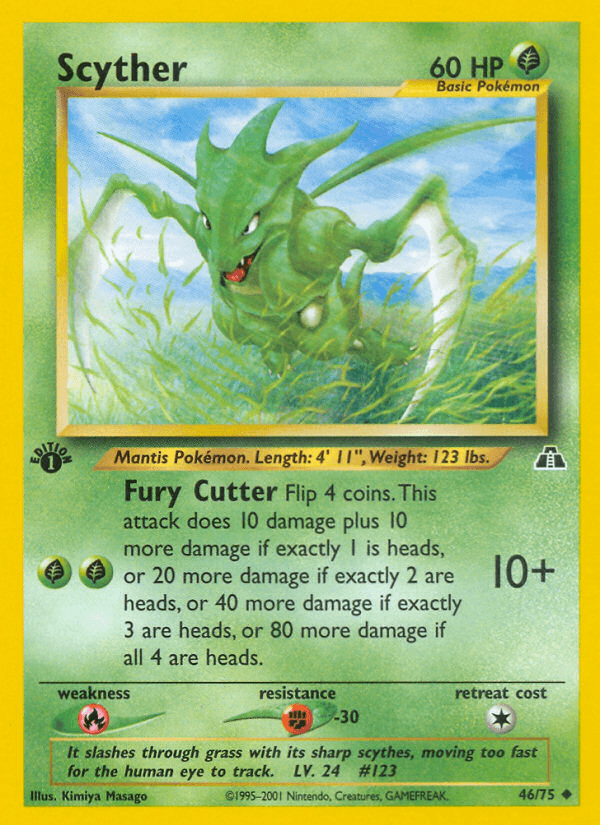 Scyther Pokémon card