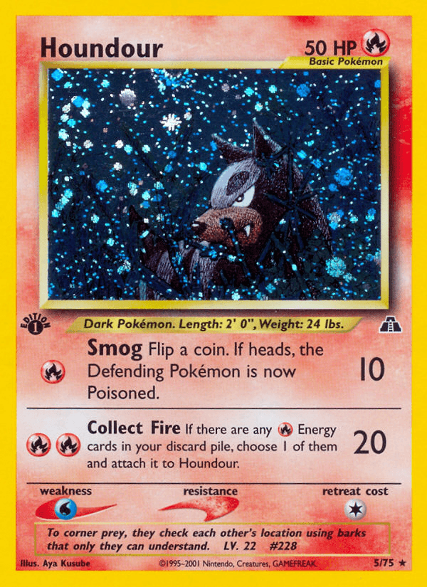 Houndour Pokémon card