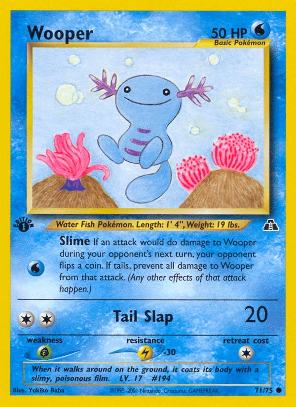 Wooper Pokémon card