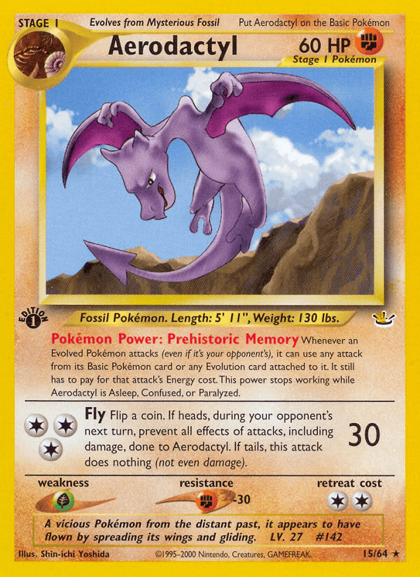 Aerodactyl Pokémon card