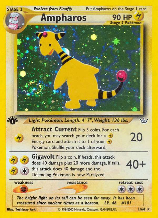 Ampharos Pokémon card