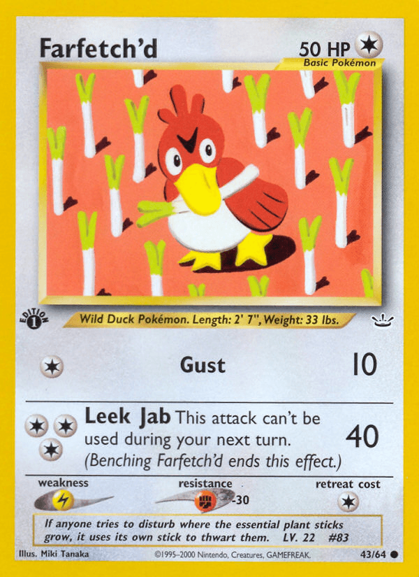 Farfetch'd Pokémon card