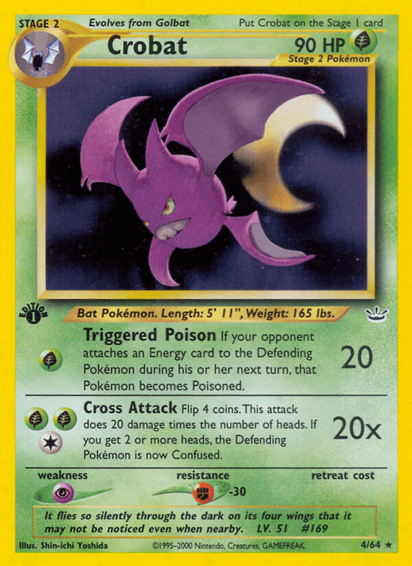 Crobat Pokémon card