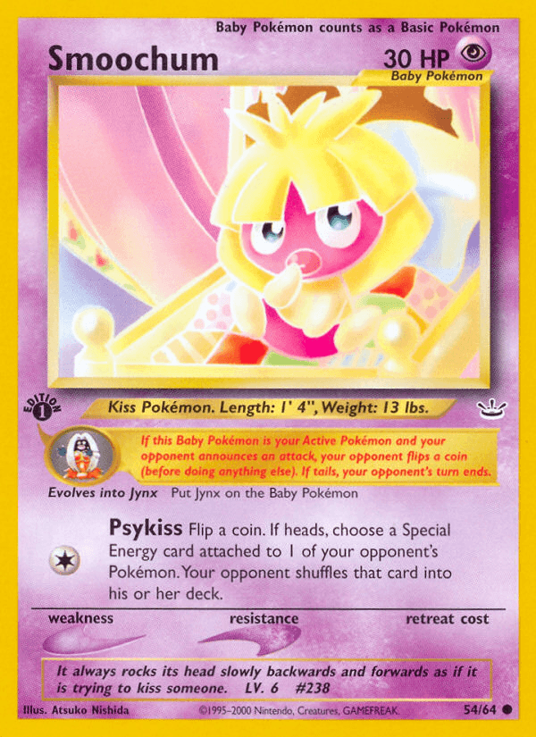 Smoochum Pokémon card