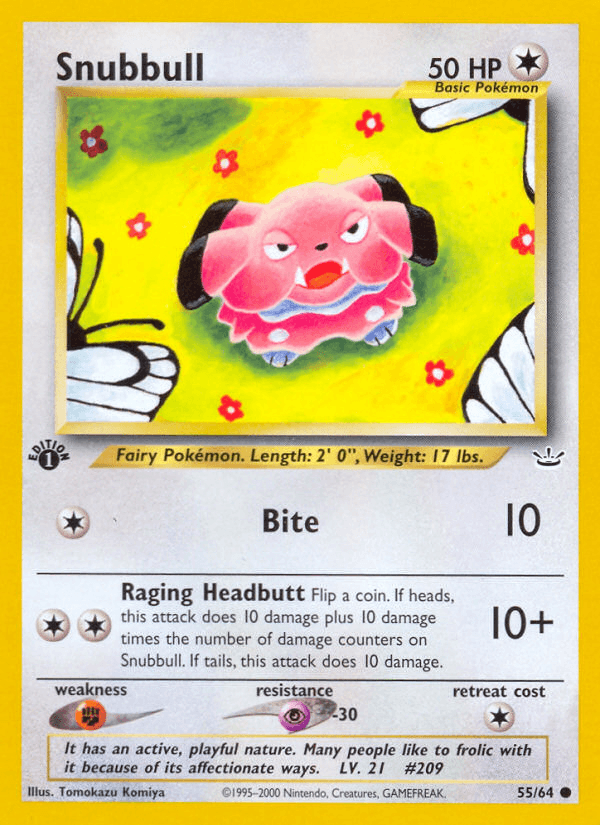 Snubbull Pokémon card