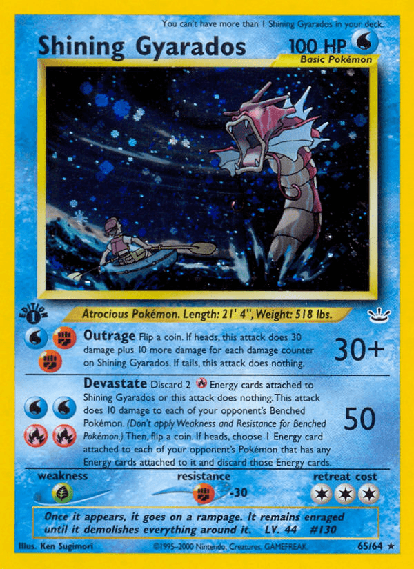 Shining Gyarados from Neo Revelation