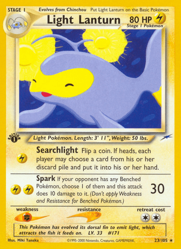 Light Lanturn Pokémon card