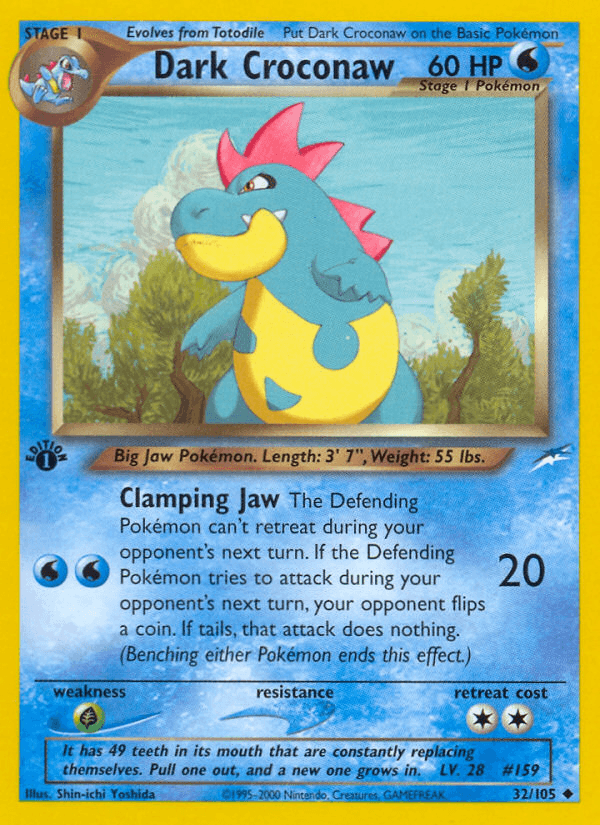Dark Croconaw Pokémon card