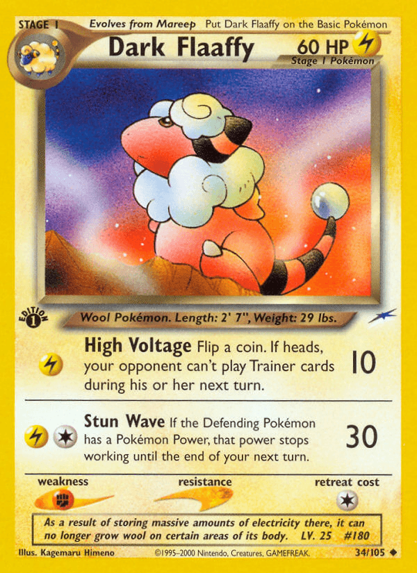 Dark Flaaffy Pokémon card