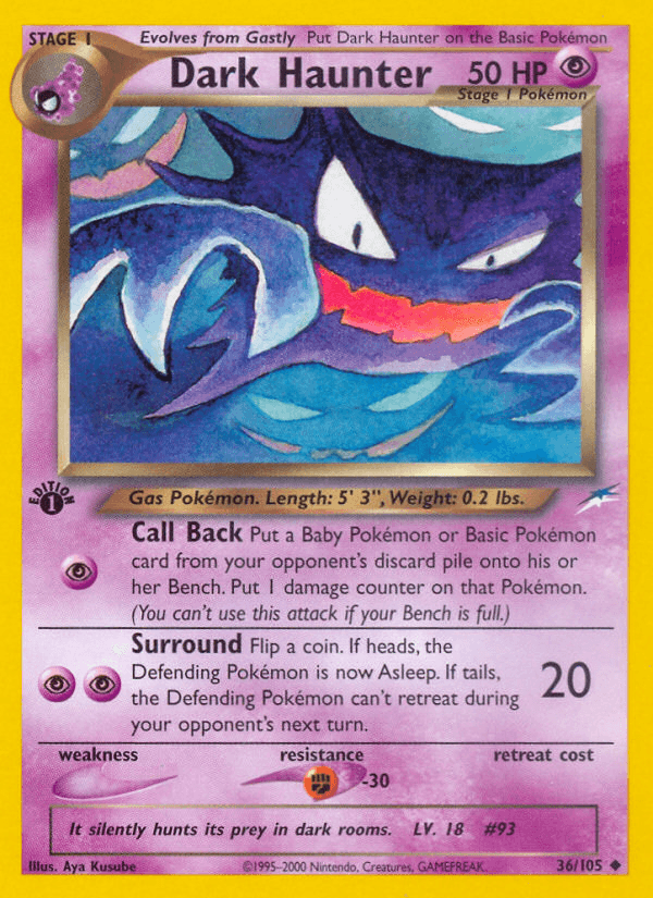Dark Haunter Pokémon card