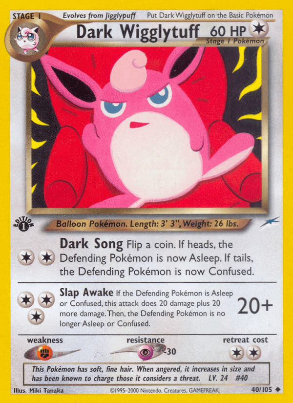 Dark Wigglytuff Pokémon card