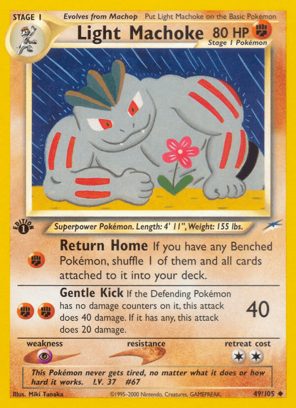 Light Machoke Pokémon card