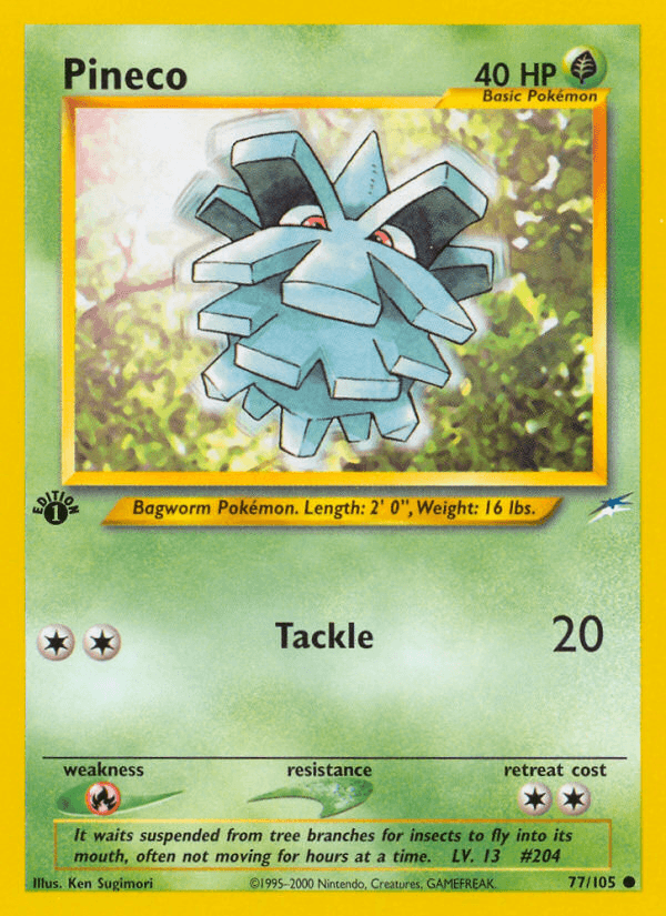 Pineco Pokémon card