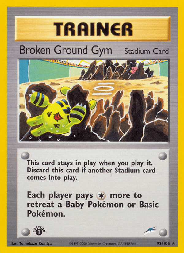 Broken Ground Gym Pokémon card