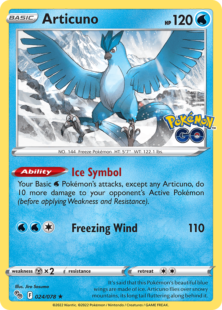 Articuno Pokémon card