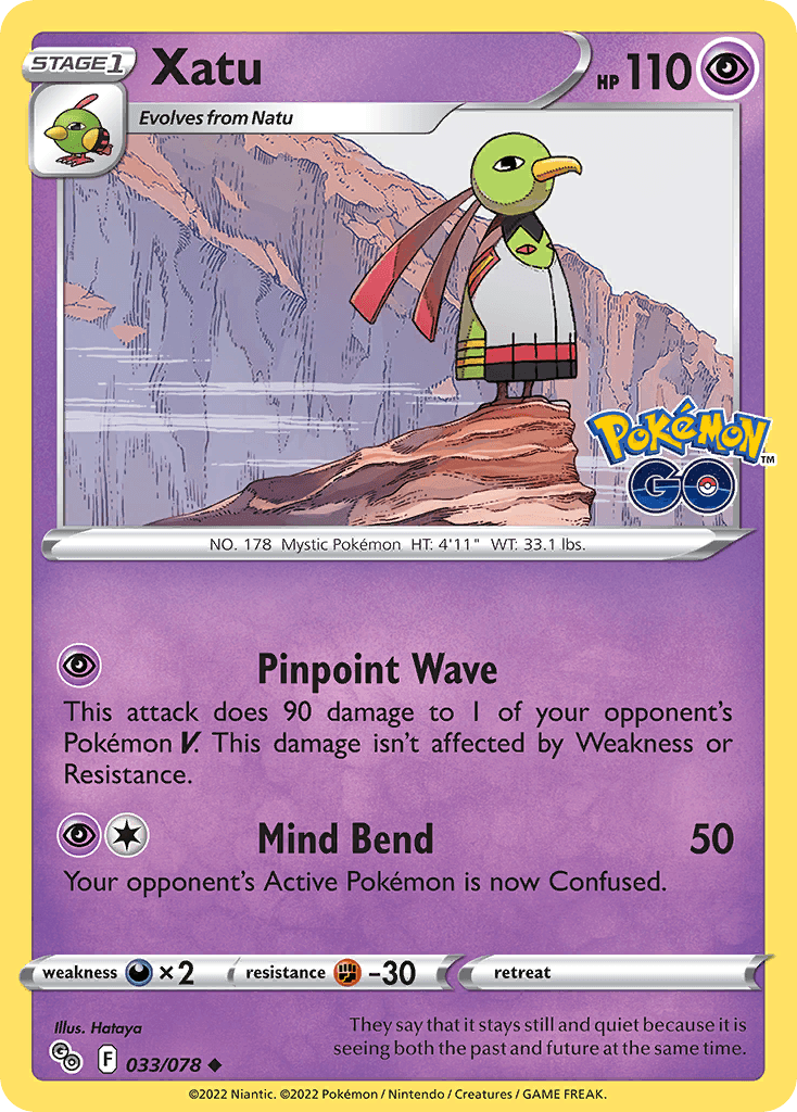 Xatu Pokémon card