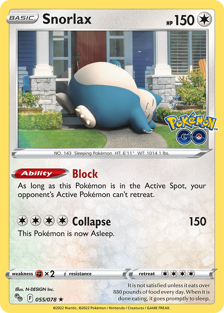 Snorlax from Pokémon GO