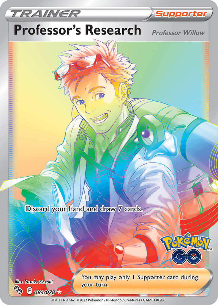 Professor's Research Pokémon card