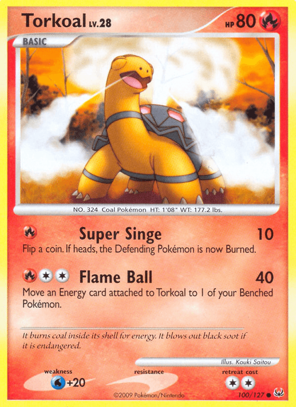 Torkoal Pokémon card