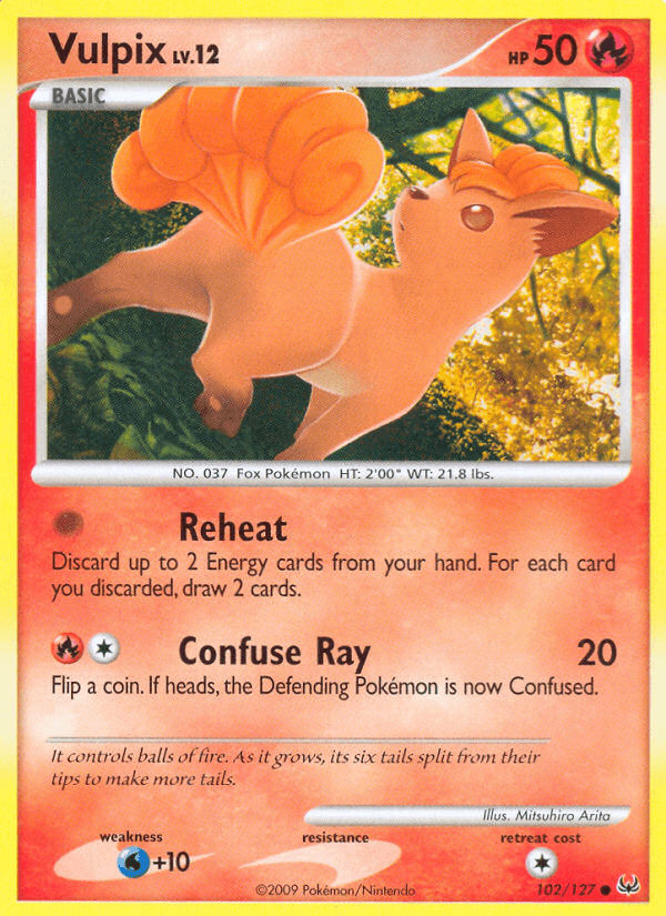 Vulpix Pokémon card