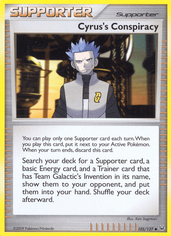 Cyrus's Conspiracy Pokémon card