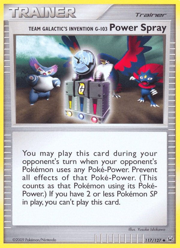 Team Galactic's Invention G-103 Power Spray Pokémon card