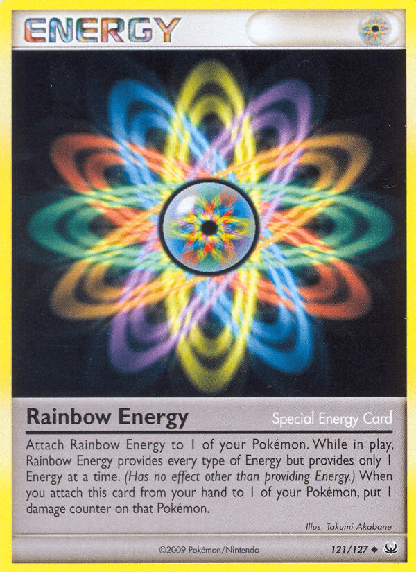 Rainbow Energy Pokémon card