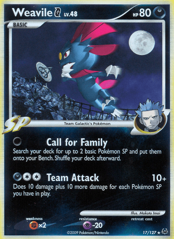 Weavile G Pokémon card