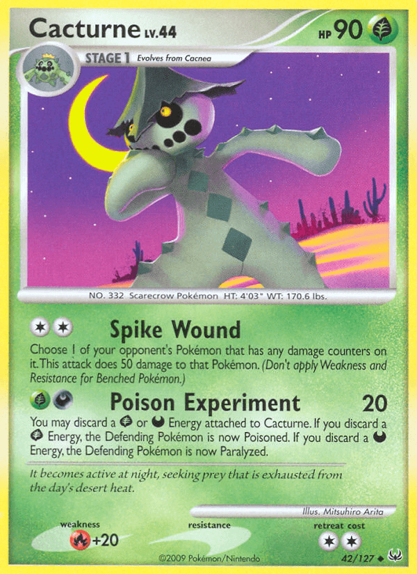 Cacturne Pokémon card
