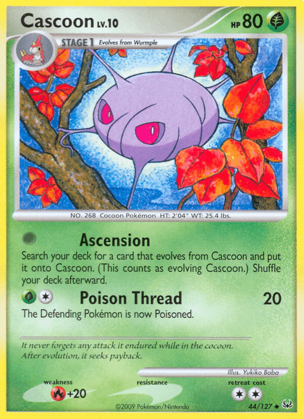 Cascoon Pokémon card