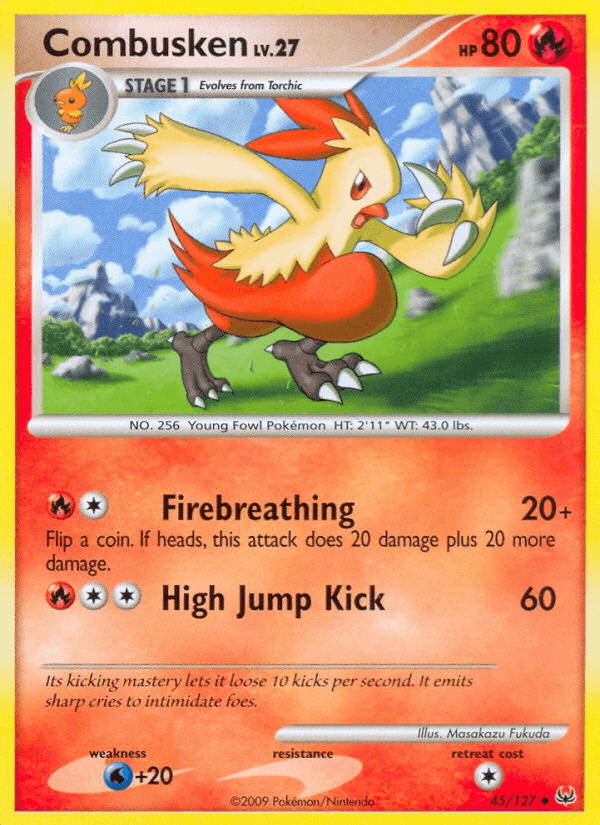 Combusken Pokémon card
