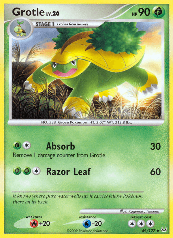 Grotle Pokémon card
