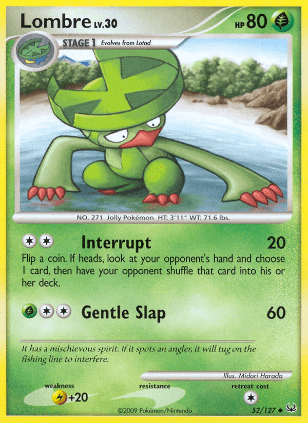 Lombre Pokémon card