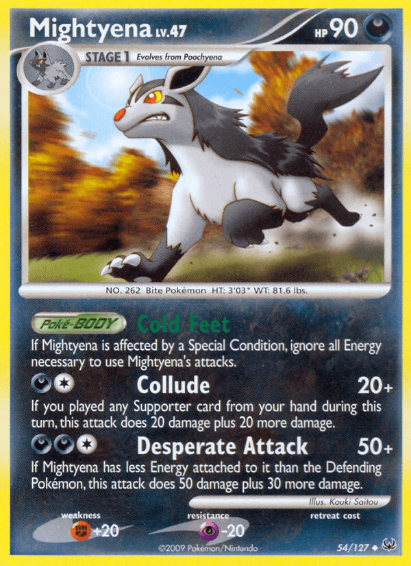 Mightyena Pokémon card