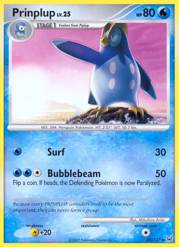 Prinplup Pokémon card