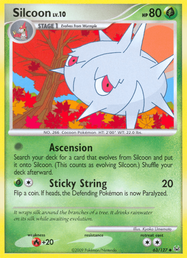 Silcoon Pokémon card