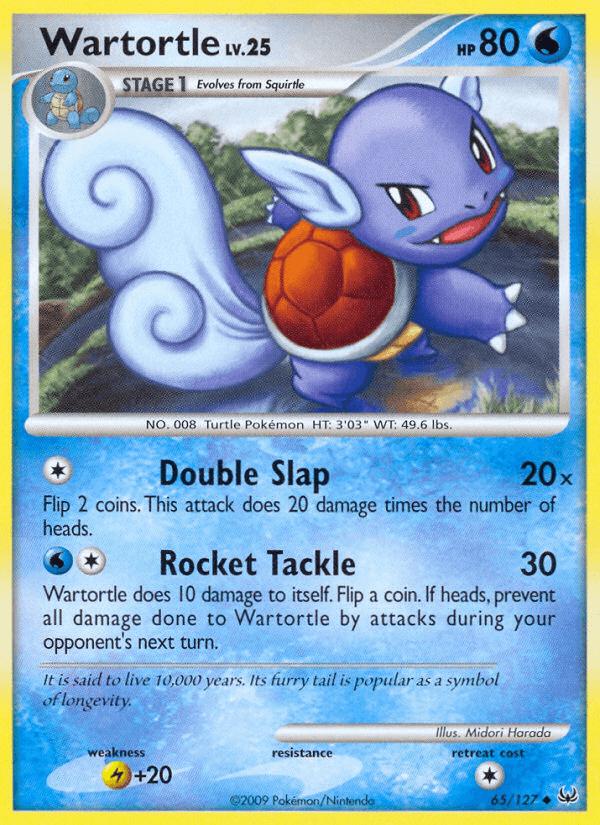 Wartortle Pokémon card