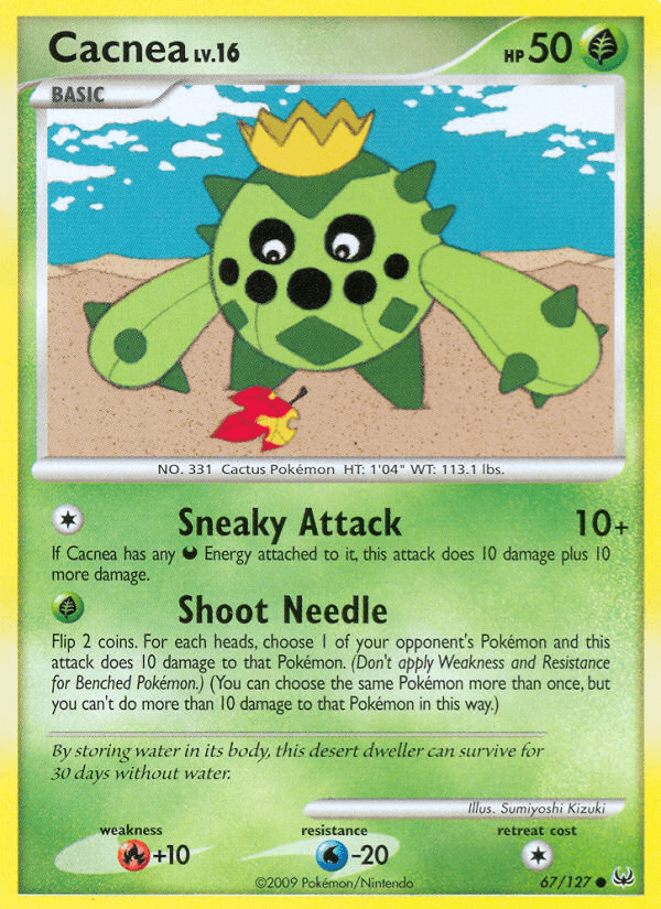 Cacnea Pokémon card
