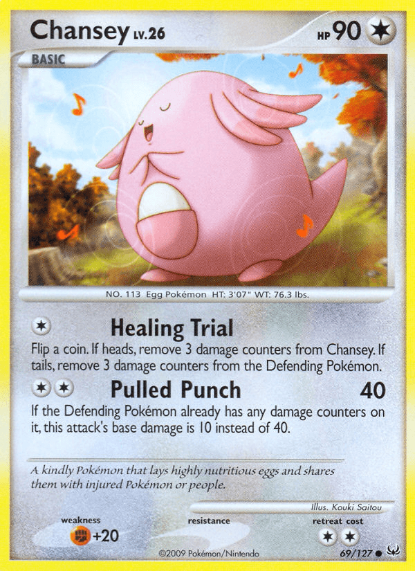 Chansey Pokémon card