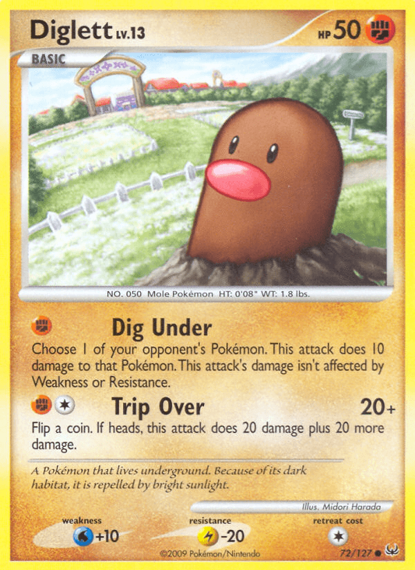 Diglett Pokémon card
