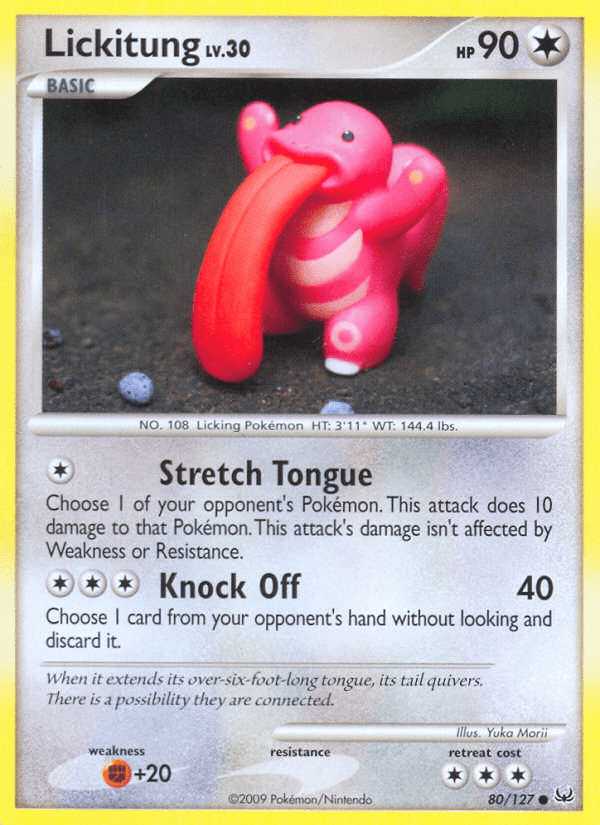 Lickitung Pokémon card