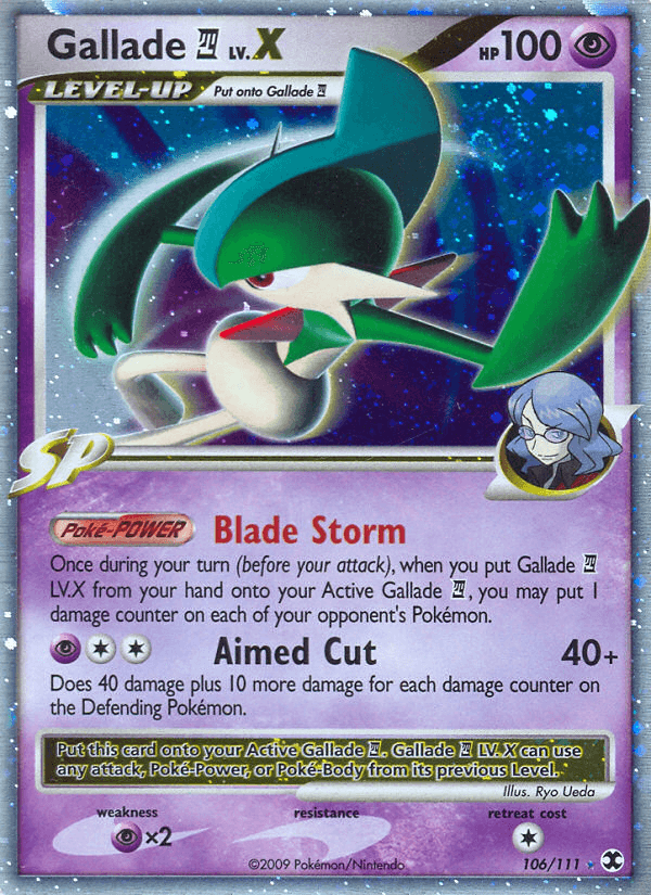 Gallade E4 LV.X — Rare Holo LV.X