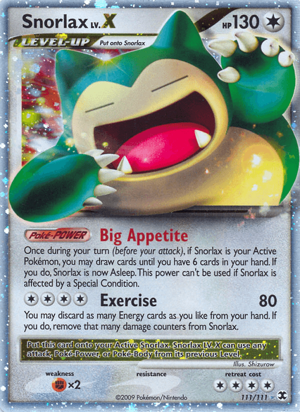 Snorlax LV.X from Rising Rivals