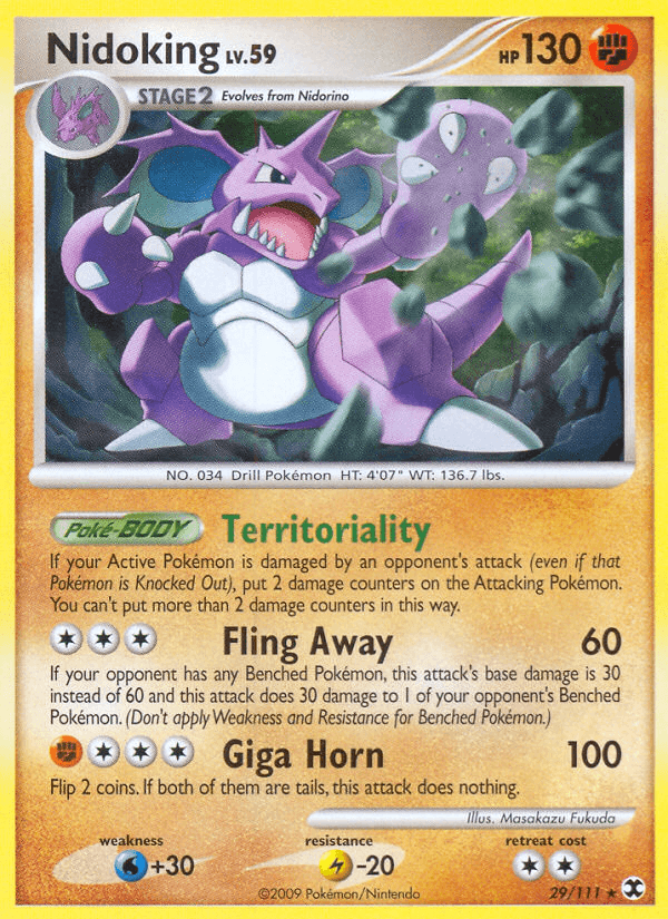 Nidoking Pokémon card