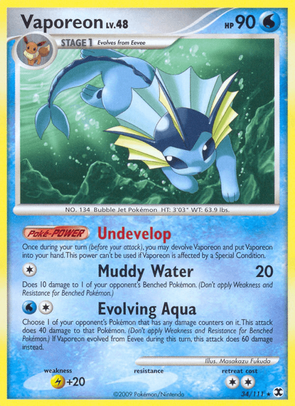 Vaporeon from Rising Rivals