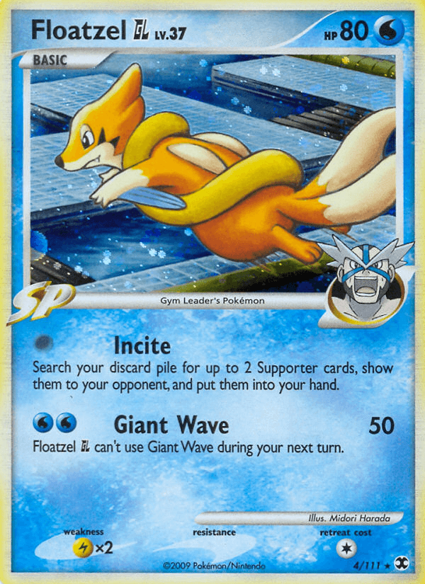 Floatzel GL Pokémon card