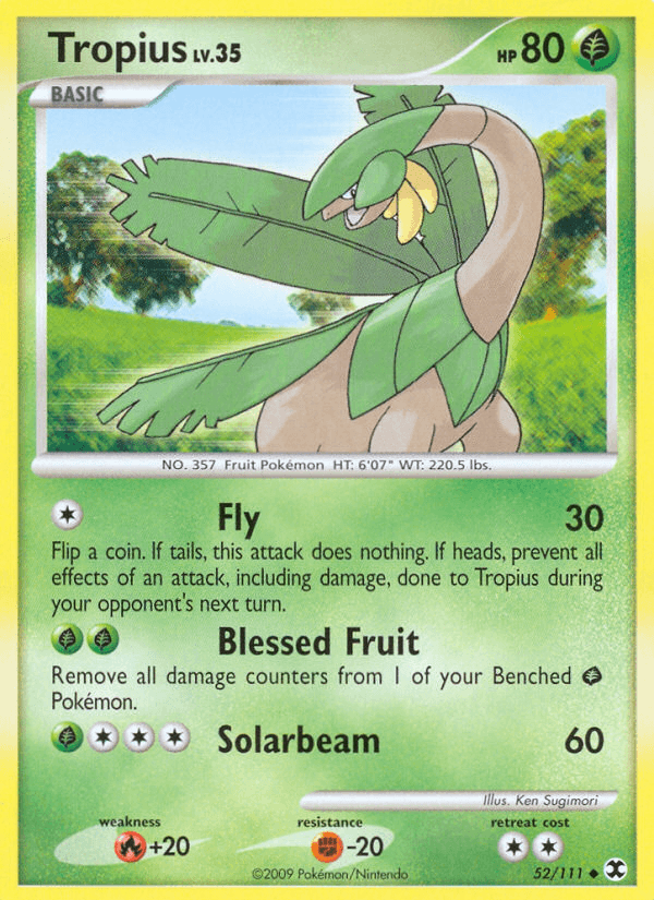Tropius Pokémon card